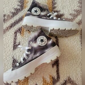 Converse All Star Chuck Taylor Womens 8 Lugged Dark Grey High Platform